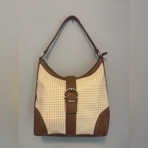 Chaps Brown and Cream Women's Bag